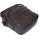 Practical men's leather shoulder bag Vintage 20458 Brown 20458 фото 3