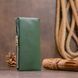 Вертикальный кошелек на кнопке унисекс ST Leather 19207 Зеленый 19207 фото 6