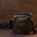 Practical men's leather shoulder bag Vintage 20458 Brown 20458 фото 6