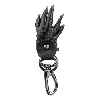 Брелок CROCODILE LEATHER 18226 из натуральной кожи крокодила Черный 18226 фото
