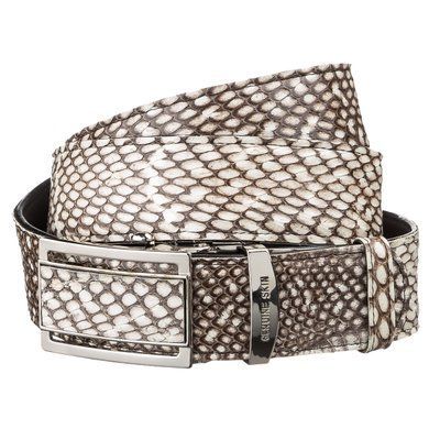Ремень-автомат SNAKE LEATHER 18167 из натуральной кожи кобры Белый 18167 фото