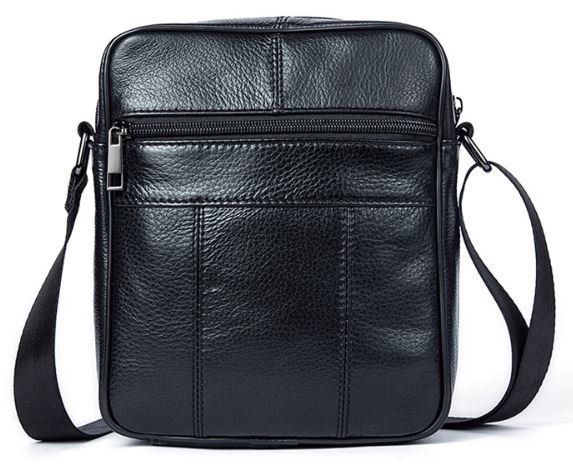Men's compact leather bag Vintage 14909 Black 14909 фото