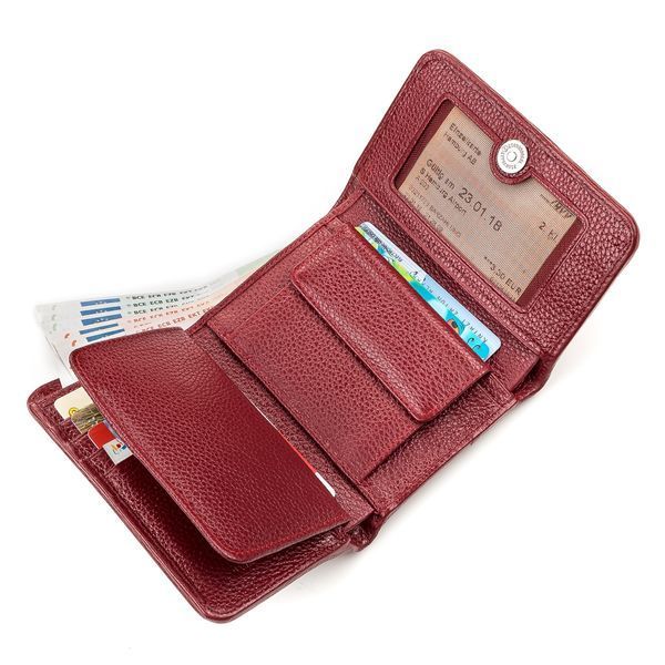 Кошелек женский STINGRAY LEATHER 18159 из натуральной кожи морского ската Красный 18159 фото