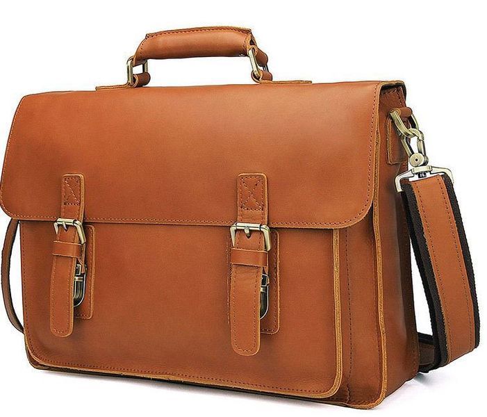 Кожаный портфель матовый Vintage 14937 Рыжий 14937 фото