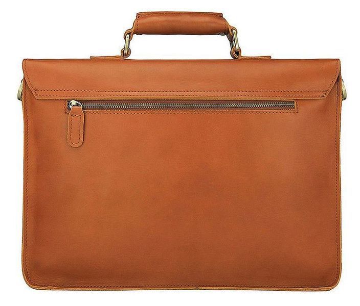 Кожаный портфель матовый Vintage 14937 Рыжий 14937 фото
