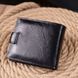 Вместительный мужской бумажник среднего размера из натуральной кожи ST Leather 19419 Черный 19419 фото 8