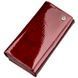 Лаковий жіночий гаманець з візитницею ST Leather 18911 Бордовий 18911 фото 1