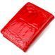 Patented vertical women's wallet made of genuine leather with crocodile embossing CANPELLINI 21681 Red 21681 фото 2