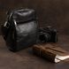 Men's compact leather bag Vintage 14909 Black 14909 фото 4