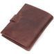 Small men's wallet in vintage leather KARYA 21387 Brown 21387 фото 2