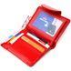 Patented vertical women's wallet made of genuine leather with crocodile embossing CANPELLINI 21681 Red 21681 фото 4