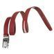 Thin automatic belt STINGRAY LEATHER 18650 made of genuine stingray leather Burgundy 18650 фото 3