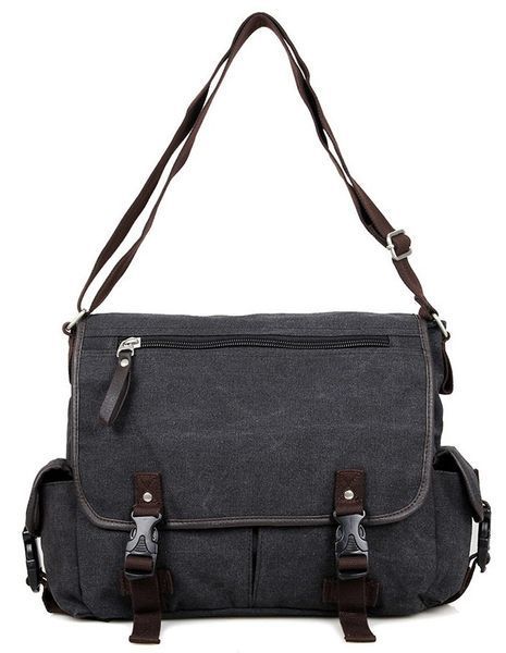 Men's bag Vintage 14413 textile Gray 20278 фото
