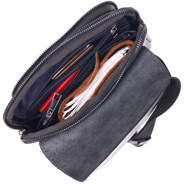 Men's bag made of smooth genuine leather SHVIGEL 18721 Black 18721 фото