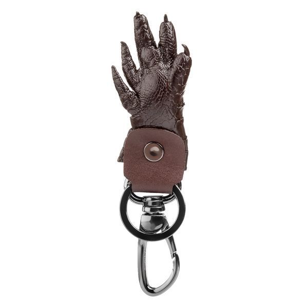 Брелок CROCODILE LEATHER 18227 из натуральной кожи крокодила Коричневый 18227 фото