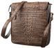 Men's bag CROCODILE LEATHER 18262 made of genuine crocodile leather Brown 18262 фото 2