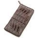 Портмоне чоловіче CROCODILE LEATHER 18587 з натуральної шкіри крокодила Коричневе 18587 фото 1