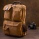 Unisex textile travel backpack Vintage 20619 Brown 20619 фото 6