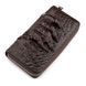 Men's clutch CROCODILE LEATHER 18273 made of genuine crocodile leather Brown 18273 фото 1