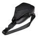 Men's sling crossbody bag in grained leather Vintage 20249 Black 20249 фото 5
