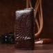 Men's clutch CROCODILE LEATHER 18273 made of genuine crocodile leather Brown 18273 фото 8