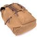 Unisex textile travel backpack Vintage 20610 Brown 20610 фото 4