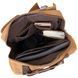 Unisex textile travel backpack Vintage 20619 Brown 20619 фото 4