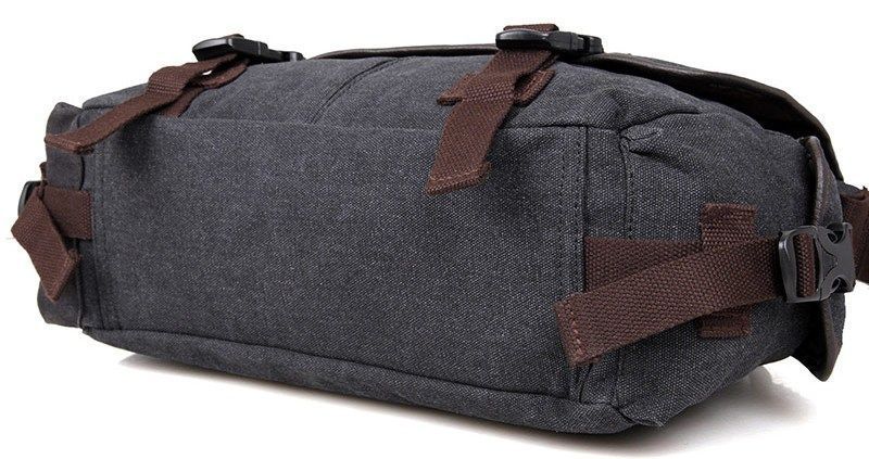 Men's bag Vintage 14413 textile Gray 20278 фото