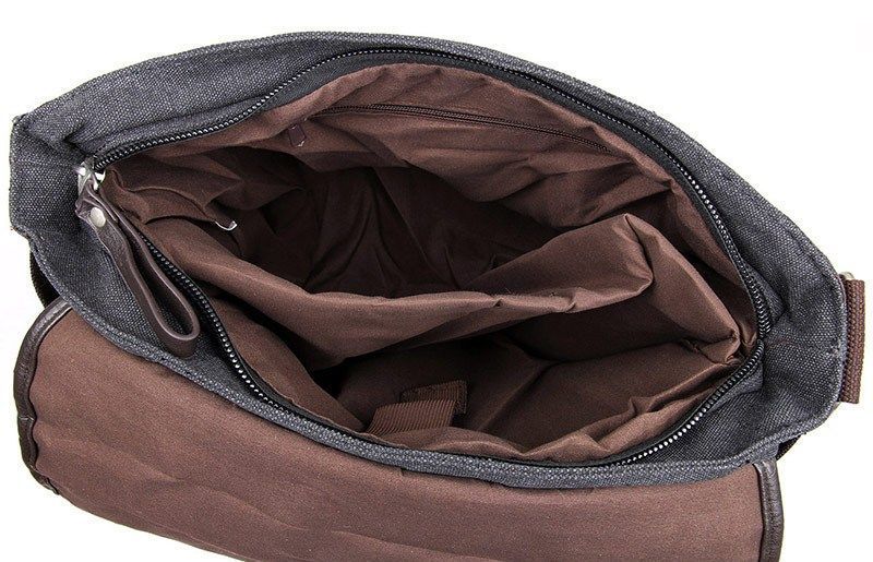 Men's bag Vintage 14413 textile Gray 20278 фото