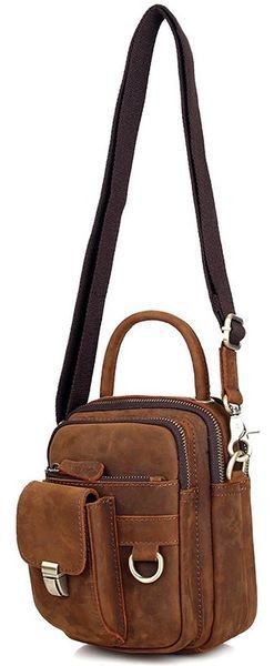 Men's bag Vintage 14416 in vintage style Brown 20280 фото