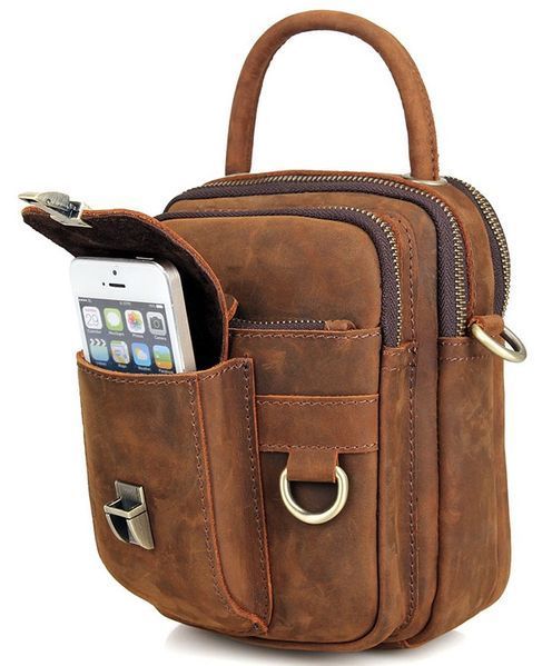 Men's bag Vintage 14416 in vintage style Brown 20280 фото