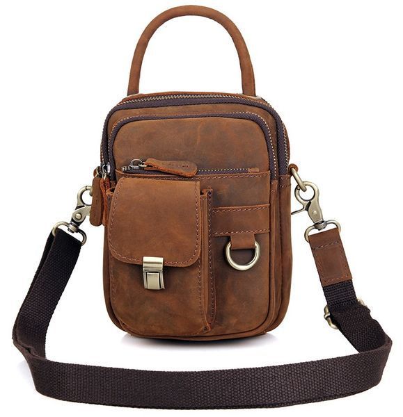 Men's bag Vintage 14416 in vintage style Brown 20280 фото