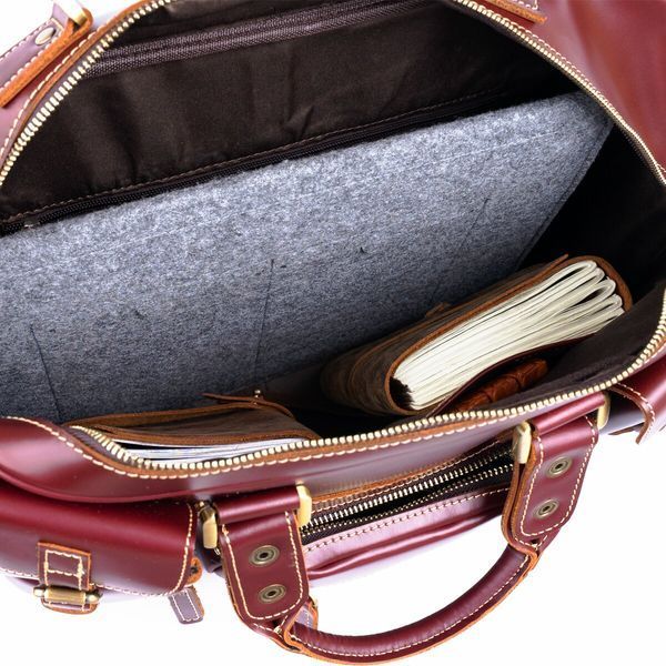 Travel satchel Vintage 14776 Burgundy 14776 фото