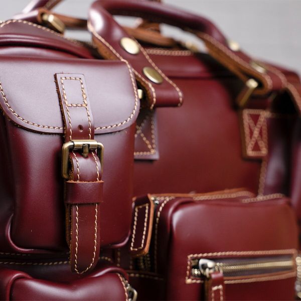 Travel satchel Vintage 14776 Burgundy 14776 фото