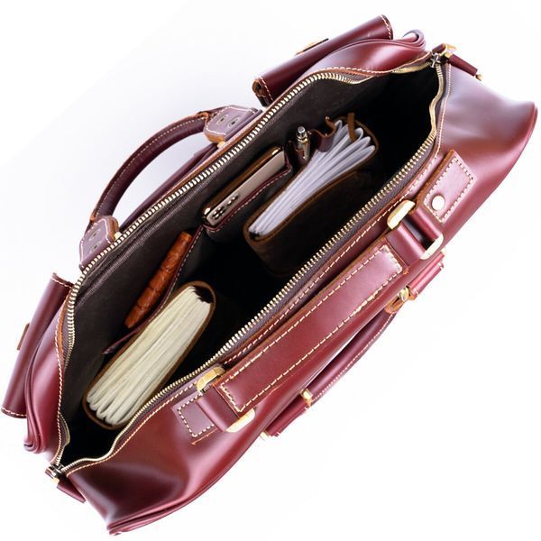 Travel satchel Vintage 14776 Burgundy 14776 фото