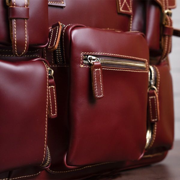 Travel satchel Vintage 14776 Burgundy 14776 фото