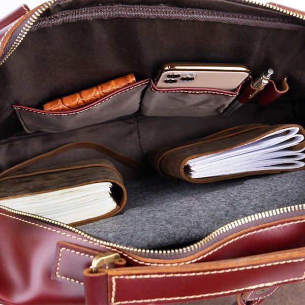 Travel satchel Vintage 14776 Burgundy 14776 фото