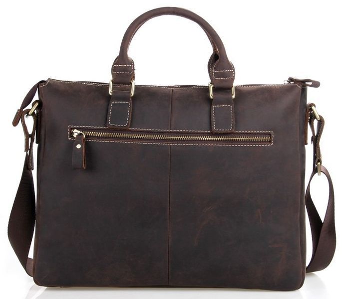 Leather men's bag of European quality Vintage 14161 Brown 14161 фото