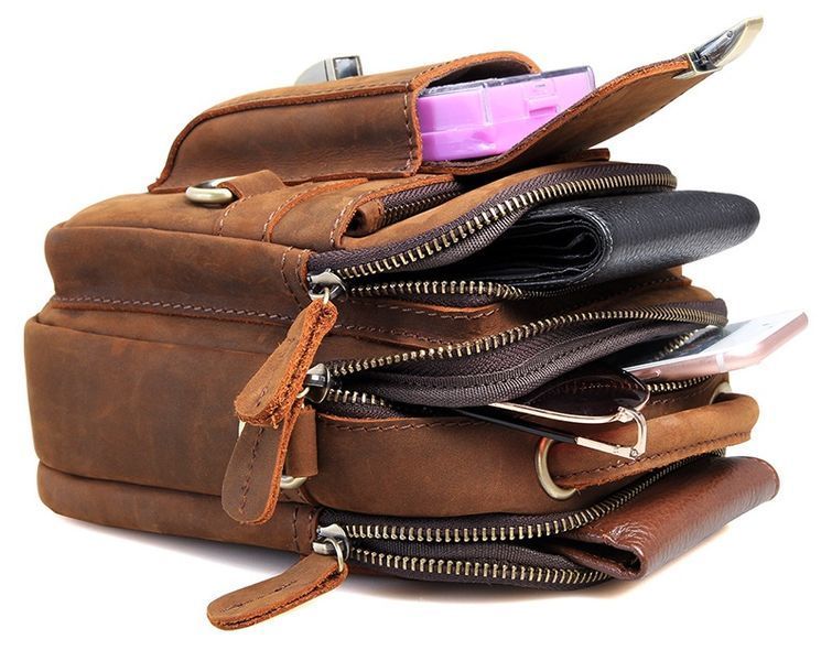 Men's bag Vintage 14416 in vintage style Brown 20280 фото