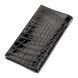 Портмоне вертикальное CROCODILE LEATHER 18267 из натуральной кожи крокодила Черное 18267 фото 2