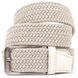 Textile men's belt classic Vintage 20528 White 20528 фото 1