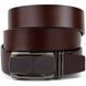 Men's belt with matte insert on the Vintage buckle 20278 Brown 20278 фото 1