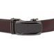 Men's belt with matte insert on the Vintage buckle 20278 Brown 20278 фото 4