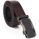 Men's belt with matte insert on the Vintage buckle 20278 Brown 20278 фото 3