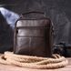 Практична чоловіча сумка шкіряна 21274 Vintage Коричнева 21274 фото 7