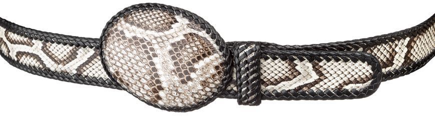 Ремінь жіночий SNAKE LEATHER 18190 з натуральної шкіри пітона Різнобарвний 18190 фото