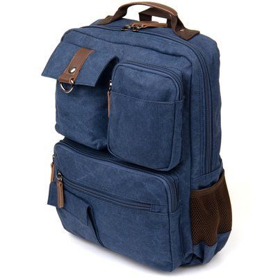 Unisex textile travel backpack Vintage 20621 Blue 20621 фото