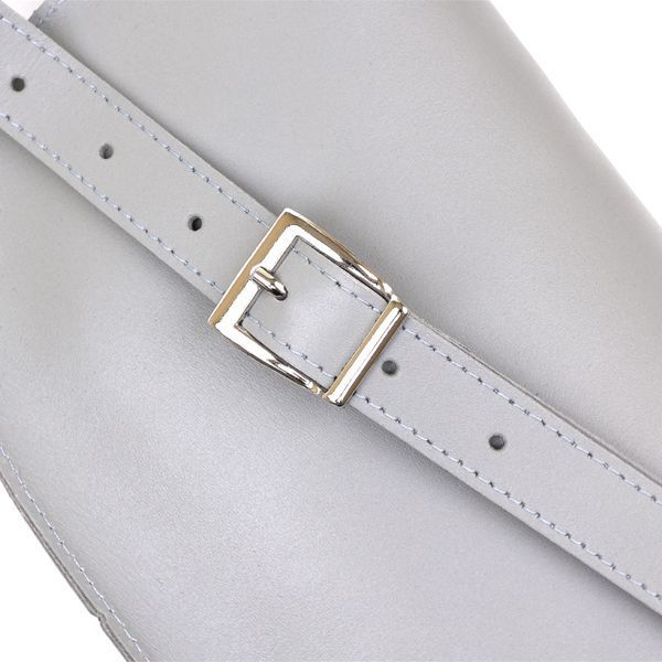 Women's banana bag made of genuine leather Shvigel 16389 Gray 16389 фото