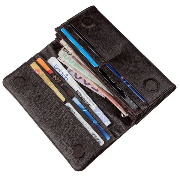 Women's leather wallet flotar KARYA 17377 Brown 17377 фото