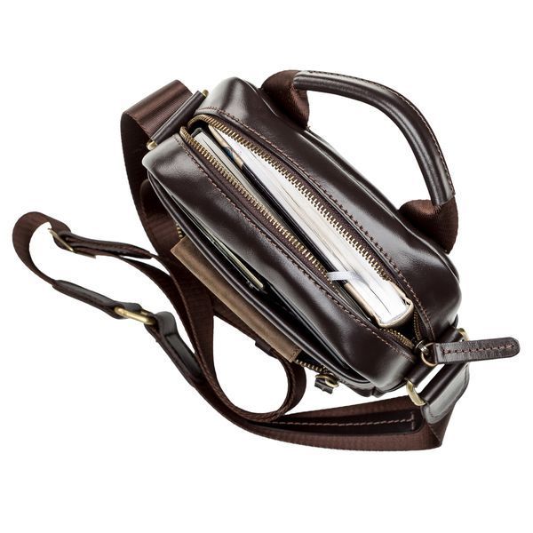 Men's bag SHVIGEL 11089 leather Brown 11089 фото